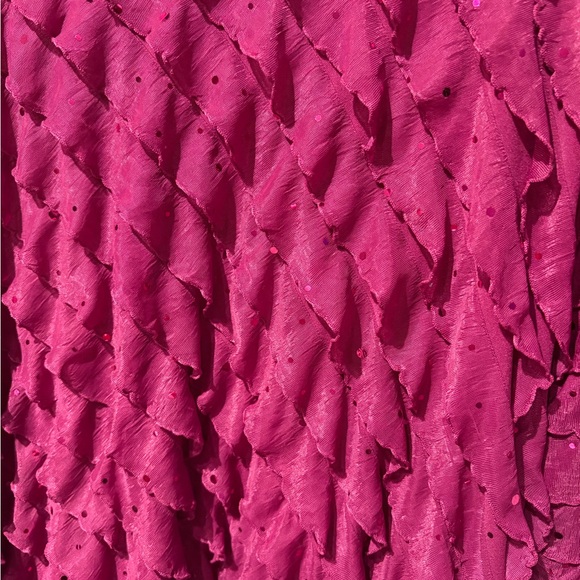Notations Fuchsia Ruffled Blouse - Picture 3 of 8